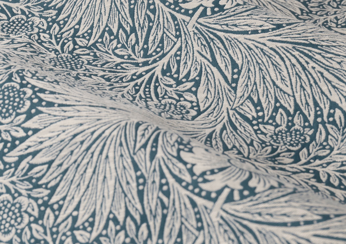 Marigold Pencil Pleat, Indigo - Ready Made Curtains - Image 4